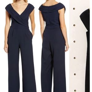 Off the Shoulder Vince Camuto Navy Jumpsuit